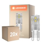 Multipack 20x Ledvance Performance LED Capsule Clear G9 1.9W 200lm - 827 Extra Warm White | Replaces 20W